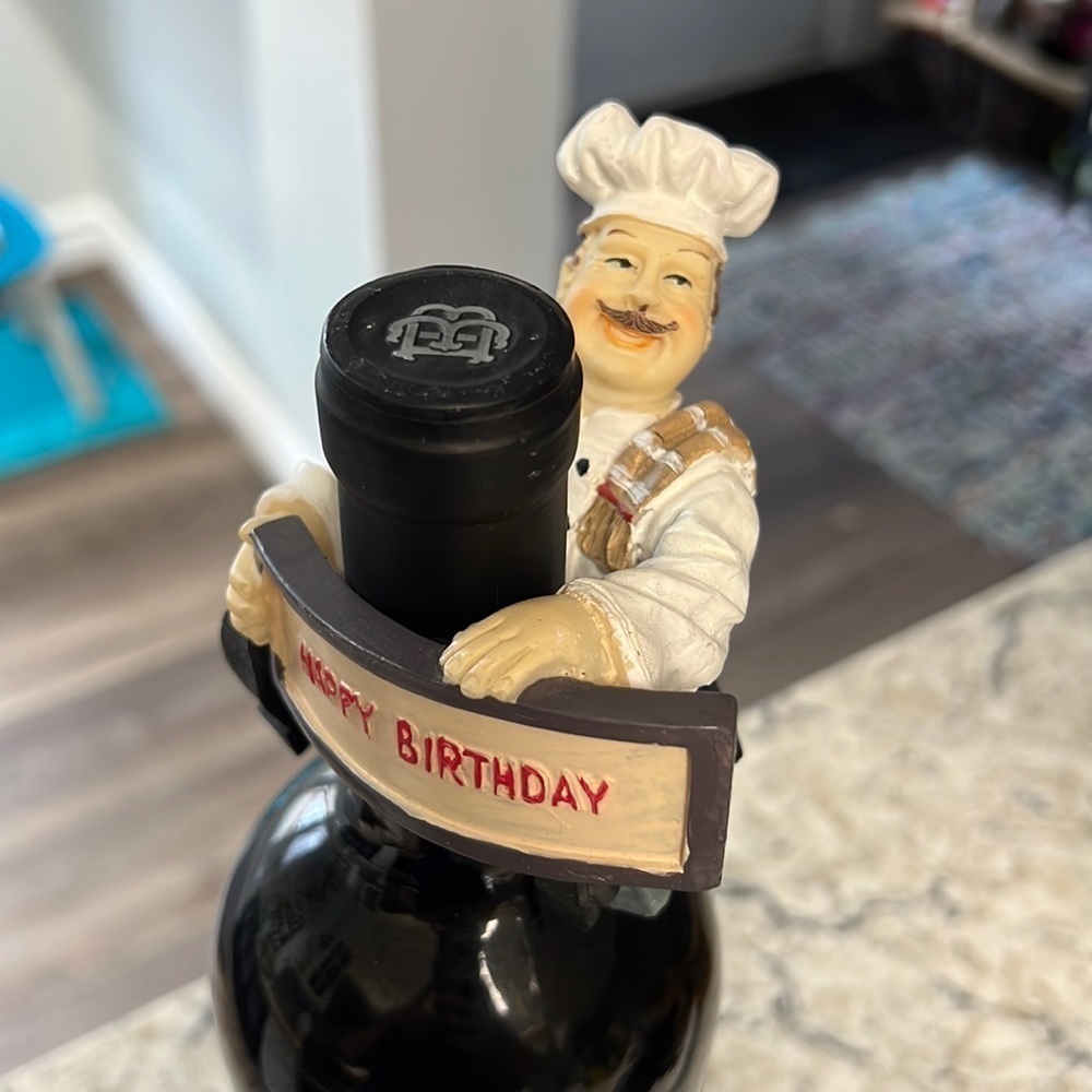 Happy birthday wine bottle topper